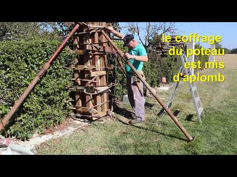 beton - avec un coffrage on peut se faire soi-même des poteaux en béton, ça revient beaucoup moins onéreux, par rapport à des produits que l'on trouve chez des march...