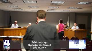 Public Meeting - Rochester City Council