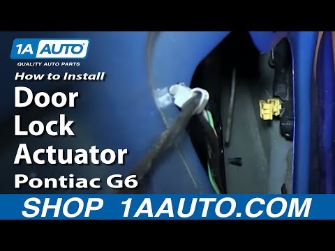 How To Install Replace Door Lock Actuator 2005-10 Pontiac G6