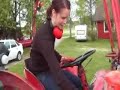 Seeding with a wood gas tractor. For more information, visit: http://www.vedbil.se/indexe.shtml