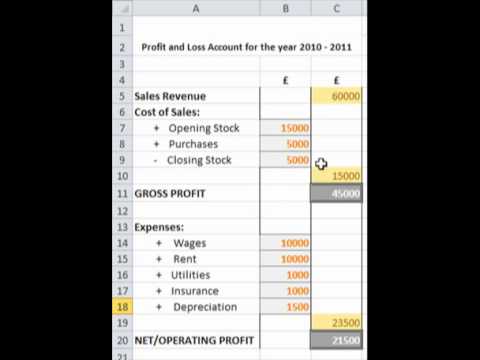 how to fill out a p&l statement