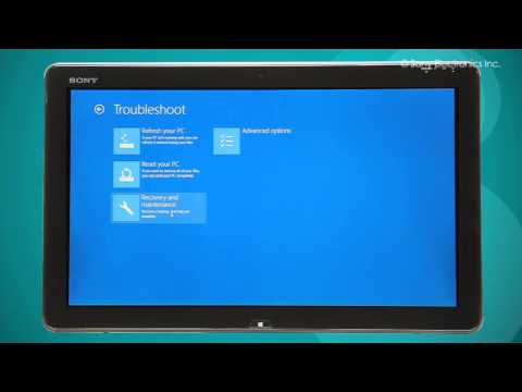 how to a system restore in windows 8