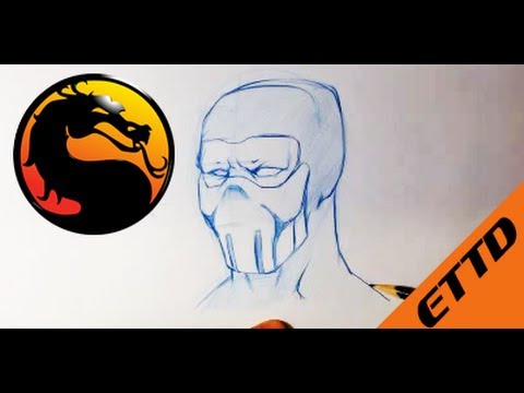 how to draw mk scorpion