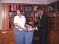 Bariatric Thigh Lift Patient shares pants wtih Dr. Alain Polynice