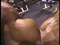 Bodybuilder Darryl Bush trains biceps - Guns 2002