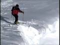 Cornice Break in Jackson Hole Backcountry
