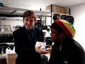 tim ries and bernard fowler promoting stones world backstage at aarhus musikhuset, 4 october.