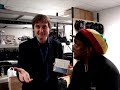 tim ries and bernard fowler promoting stones world backstage at aarhus musikhuset, 4 october.