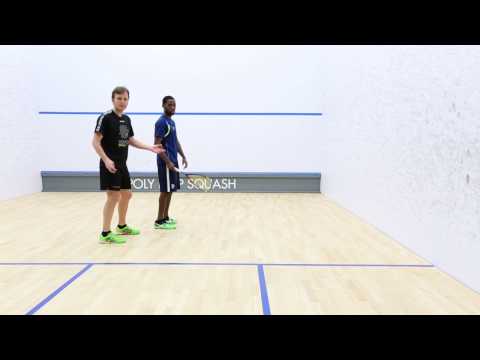 Squash tips: Forehand drop from the front court