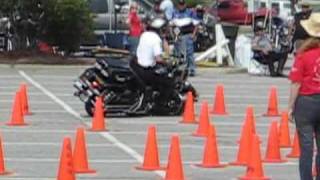 Police Motorcycle Competiton Good Solo Run