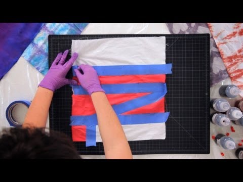 how to make v stripe tie dye