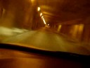 svt focus with a borla exhaust going thru a tunnel