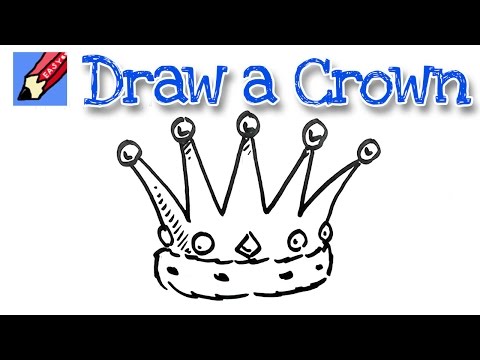 how to draw crown
