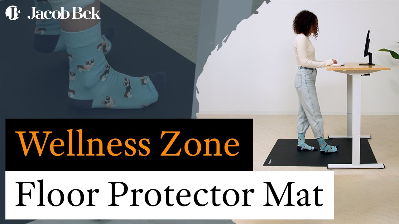 Wellness Zone, Standing Mat and Office Chair Floor Protector - Protect Your Floors with Ease!