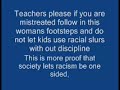 Teacher sues because racist black kids