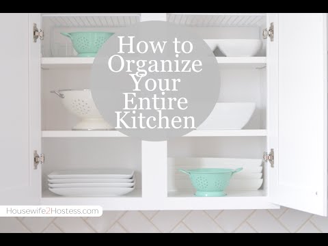 how to organize kitchen cupboards and drawers
