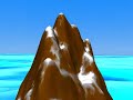 3D Snow Mountain Island Flyby 3D Snow Mountain Island Flyby