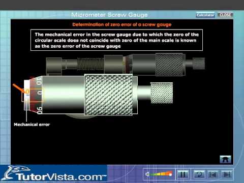 how to measure zero error of screw gauge