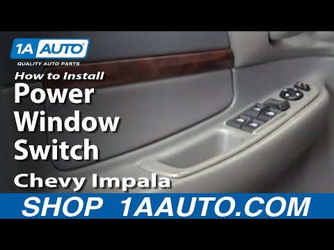 How To Install Replace Power Window Switch Chevy Impala 00-05 Drivers Door 1AAuto.com