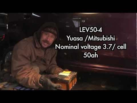Mitsubishi Miev: Removing a cell block from the main battery