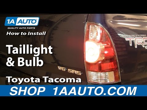 How To Install Replace Taillight and Bulb Toyota Tacoma 05-12 1AAuto.com