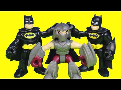 Shredder Turns Into Imaginext Batman Tries to Capture Teenage Mutant Ninja TMNT Just4fun290