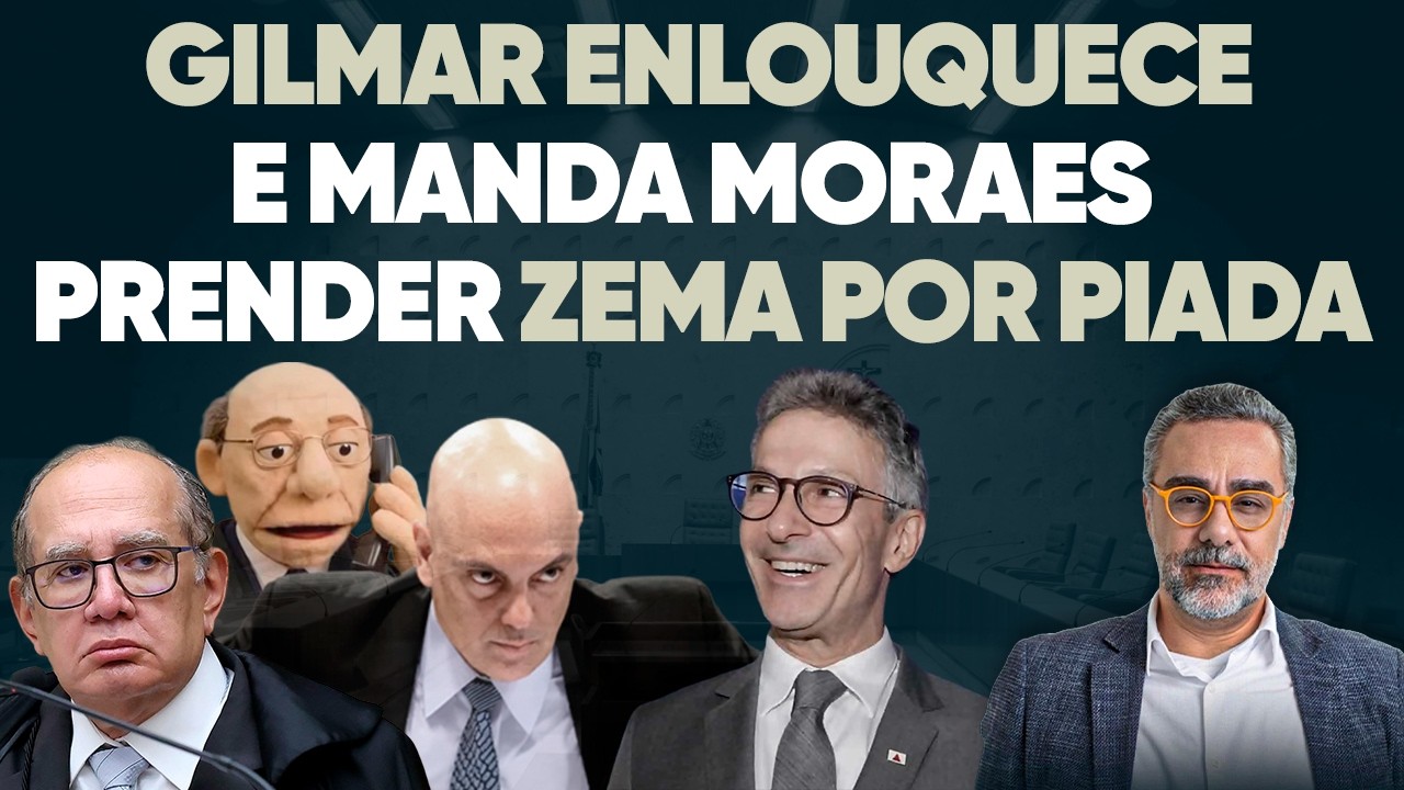 🚨 Gilmar ENLOUQUECE e manda Moraes PRENDER Zema por vídeo nas redes