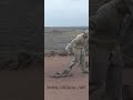 Lanzarote Timanfaya Volcanic Fake Geyser in Slow Motion