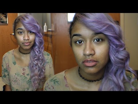 how to dye hair pastel purple