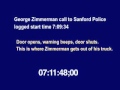 George Zimmerman Police Call w. Time Stamps and ...