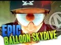 Adventures With Aviator - SWEET Balloon Skydive!! (Wingsuit Hot Air Balloon Jump)
