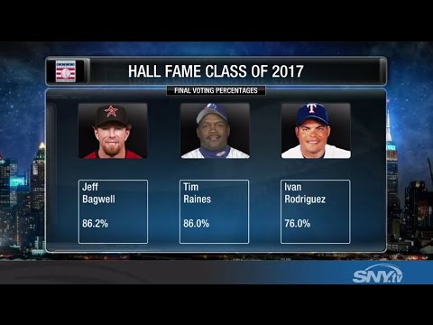Video: Jeff Bagwell, Tim Raines, and Ivan Rodriguez elected to Hall of Fame