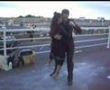 John + Erika Tango on the street in Dun Laoghaire, Dublin John + Erika Tango on the street in Dun Laoghaire, Dublin