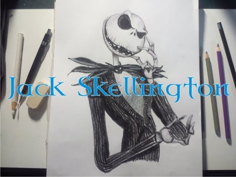 how to draw jack skellington