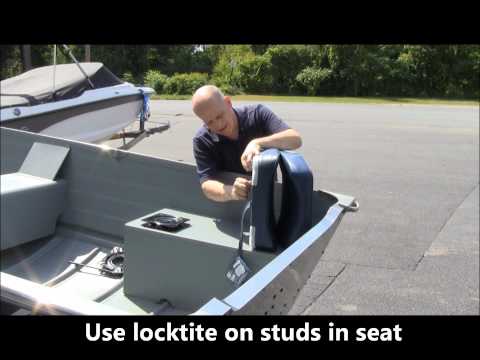 how to fasten a swivel to boat seat