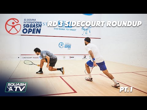 Squash: El Gouna International 2021 - Rd 3 Side Court Roundup Pt.1