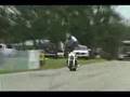 Kyle Woods Wheelie on Triumph Rocket III Cruise 2300 burnout