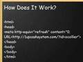 How to Make A ReDirect Page
