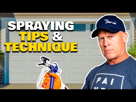 airless paint sprayer - A quick video showing some simple tips and techniques using a Titan 440i airless sprayer. Tips spraying a garage door. Proper speed, overlap, and more. B&K P...