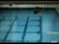 Driver slams face into diving board