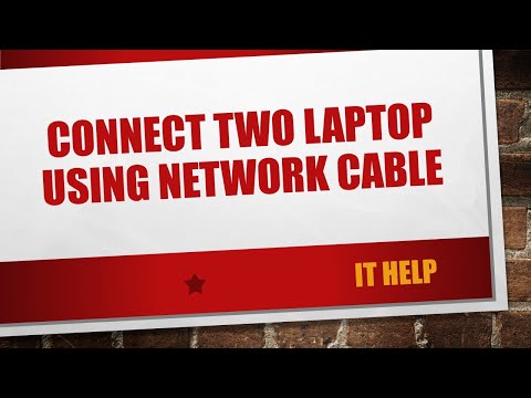 how to connect laptop to pc via lan cable