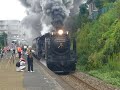 仙台駅～小牛田駅間下り試運転で塩釜駅を発車したばかりのD51です。