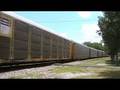 CSX 8531 Leads CSX Q237, Autorack, at Stevenson