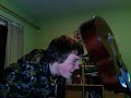 smashing a guitar... on richard\