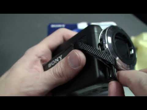 Sony DCR-SR47E Handycam digital hdd camcorder unboxing видеокамера распаковка