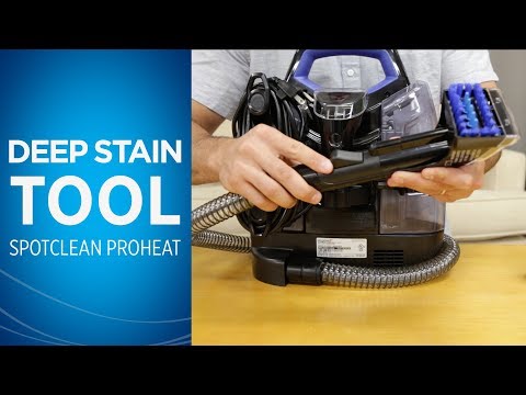 How to Use the Deep Stain Tool with Your SpotClean Portable Carpet Cleaner