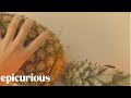Cutting a Pineapple