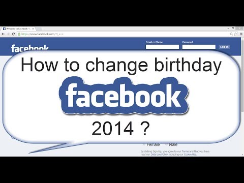 how to change bday on facebook