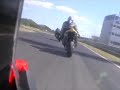 Mario su moto RSV in pista a Magione - PESCARABIKERS.IT
