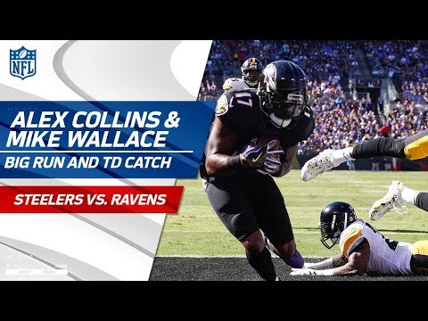 Video: Collins' Massive Run Sets Up Flacco's TD Pass to Wallace! | Steelers vs. Ravens | NFL Wk 4